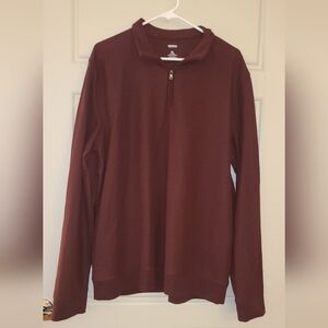 Sonoma Men's Quarter-Zip Pullover Sweater - Burgundy